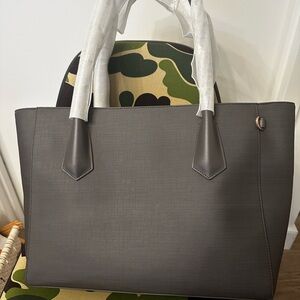 NWT Dagne Dover Gray Signature LEGEND Tote Bag - SLATE GREY